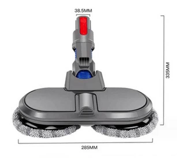 Image of Mann Mart‚Electric Spin Mop Head for Dyson V7-V15 Cordless Vacuums - Wet & Dry Cleaning for Hardwood, Tile & More