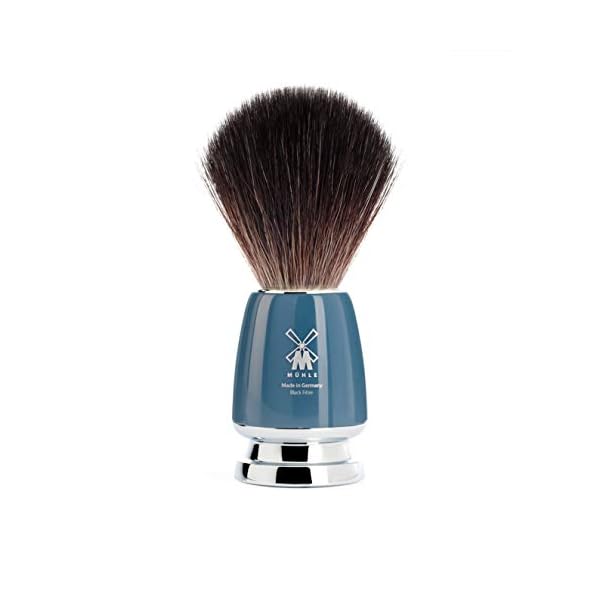 MÜHLE Vivo Rasierset kompatibel mit Gillette Fusion, Pinsel Black Fibre, Halterung mit Schale - edle Olivenholz-Griffe… – Bild 4