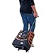 Pet Gear I-GO2 Roller Backpack, Travel Carrier, Car Seat for Cats/Dogs, Mesh Ventilation, Included Tether, Telescoping Handle, Storage Pouch