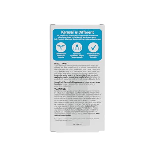 Kerasal Multi-Purpose Nail Repair Nail Solution for Discolored and Damaged Nails 12.7ml