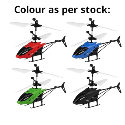 Image of Remote Control Helicopter Toy for Kids - Strong Flying, Rechargeable, LED Lights, Indoor & Outdoor RC Helicopter with Hand Sensor Control