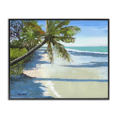 Beach Shadows Coastal Landscape, 16 x 20 Inch Framed Giclée Print