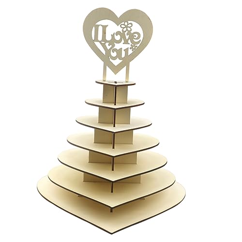 CIYODO Stainless Steel Food Tray Heart Shape Fruit Cake Bread Serving Stand Wedding Modern Cake Stand Centerpiece