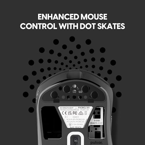 Image of Pulsar Gaming Gears X3 Crazylight Wireless Gaming Mouse, Mini, Jet Black
