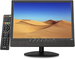 Othoig 14inch LED TV,Portable TV with HDMI,Built-in Rechargeable Battery,USB,AV,Digital ATSC Tuner,12 Volt TV for Kitchen,RV car,Camping.