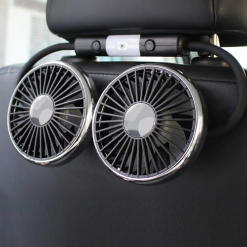 Ventilador de coche USB portátil con clip ABS: extractor de humedad silencioso para el coche 6