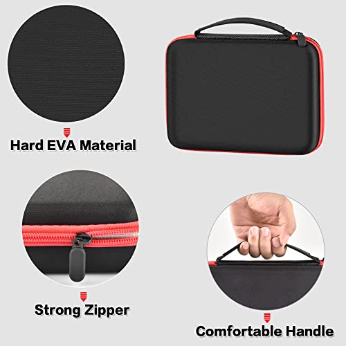 Image of Comecase Hard Carrying Case Compatible with Bakugan Figures, Storage Organizer Box with 15 Foam Slots and Mesh Pocket for 60+ Cards, Travel Holder for Kids Toys (Case Only)- Black