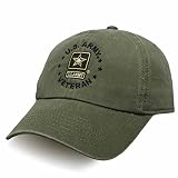 Officially Licensed US Army Veteran Hat Embroidered with Logo Military Apparel for Veterans Families