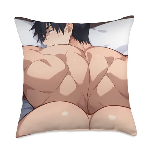 Toji Sexy Bara Tiddies Muscle Manga Online Anime Men Cosplay Throw Pillow