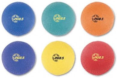 PerfectPitch Playground Ball Set Nylon Assorted Colors Six per Set
