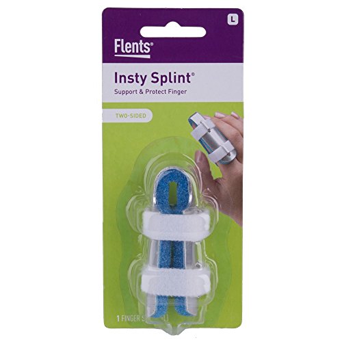 Image of Flents Finger Splint, Two Sided Insty Splint, Large, Supports & Protects Injured Finger