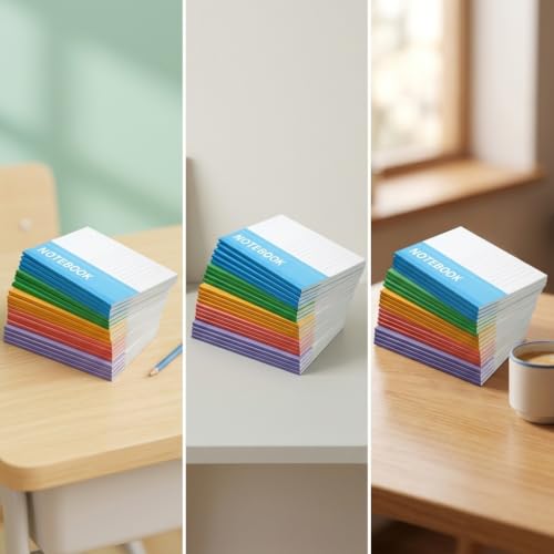 Libreta rayada verde de diseño bonito para apuntes impecables y notas 3