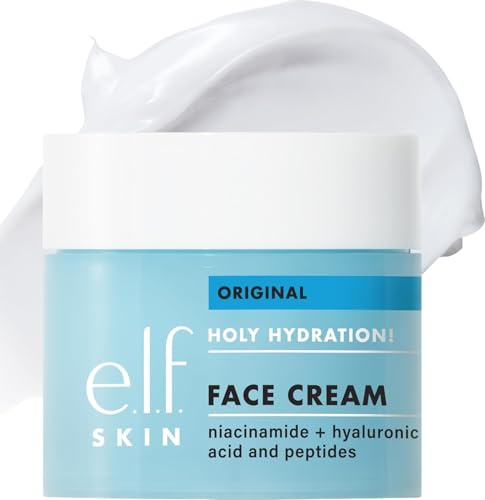 Image of e.l.f. SKIN Holy Hydration! Face Cream with Hyaluronic Acid, Niacinamide & Peptides, Nourishing & Plumping Moisturizer, Vegan & Cruelty-Free