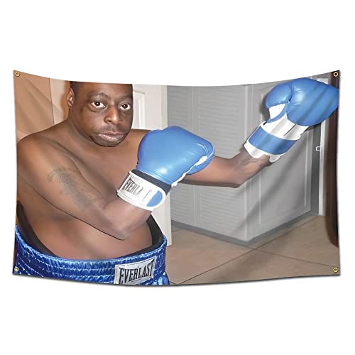 eksent Boxing Lester Flag Banner Flag Funny Wall Tapestry (3x5 Feet,Heavy Duty, 150D Polyester) For College Dorm Man Cave
