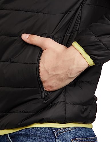 Image of The Indian Garage Co Men Slim Fit Solid Puffer Jackets