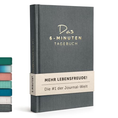 6-Minuten® Tagebuch für Erwachsene 2026 (Das Original) – Mehr Achtsamkeit, Selbstliebe & Resilienz – Dankbarkeitstagebuch, Journal Buch – in 22 Sprachen übersetzt