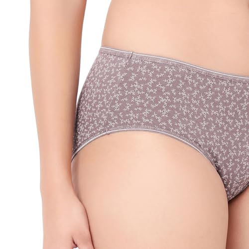 Image of juliet Cotton Hipster Premium Panties Set of 5 Full Coverage Stretchable Fabric