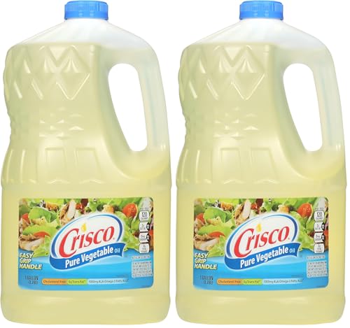 Crisco Pure Vegetable Oil, 1 Gallon (Pack of 2)