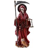 Pacific Giftware Santa Muerte Saint of Holy Death Standing Religious Statue 10 Inch (Red) Love...