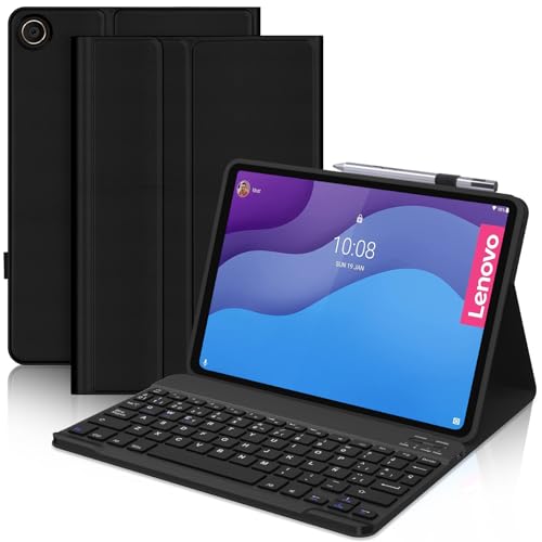 JADEMALL Funda Teclado para Lenovo Tab M10 HD (2nd Gen) 10.1', Teclado Magnético Extraíble...