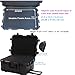 Regetek Waterproof Hard Case,27 x 20 x 13 Inch, Equipment Rolling Hard Case with Foam/Wheels/Retractable Handle for camera, Drone,tool, electronics,Shockproof, TSA Friendly, Inner 21.6