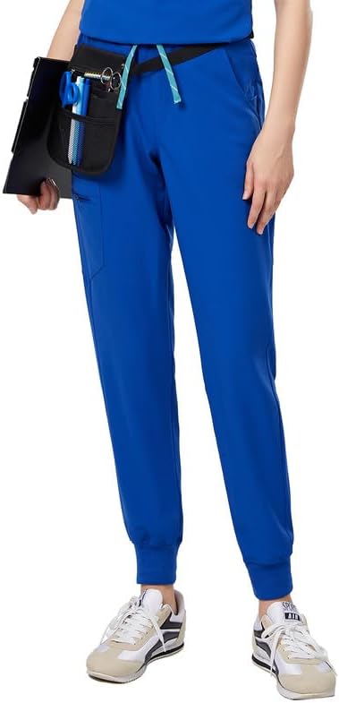 Uniforms World Avant Women's Scrubs Pant—Slim Jogging Pants, Yoga Waistband, 5 Pockets, Anti-Wrinkle