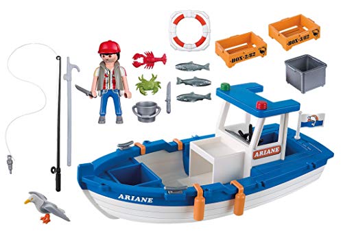 PLAYMOBIL - Barco de Pesca, Set de Juego (5131)