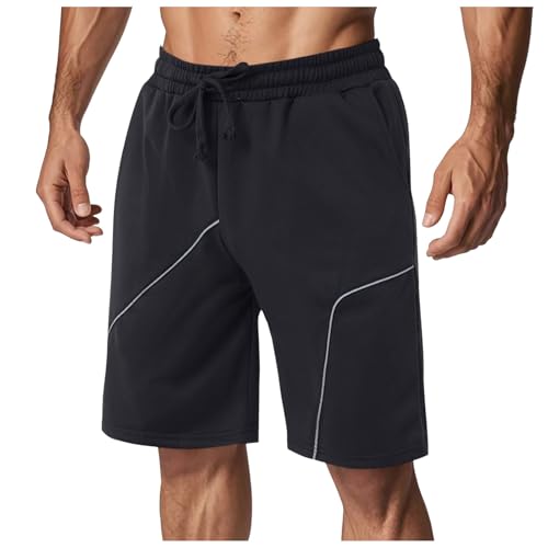 Short de sport homme pour jogging et détente en lin style décontracté