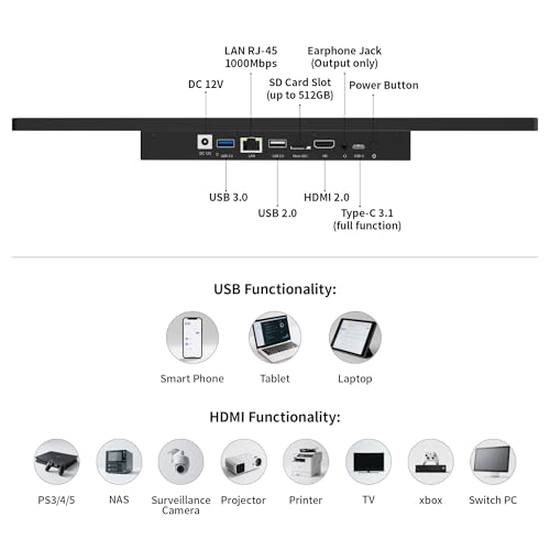 Image of 15.6 inch All-in-One Industrial Panel PC, Android 12 Fanless Tablet RK3399 4GB RAM /64GB ROM, Rugged Embedded Touchscreen Computer 1920 * 1080 IPS,WiFi 5 Bluetooth 4.2 for Automation /Kiosk /Bar /Warehouse