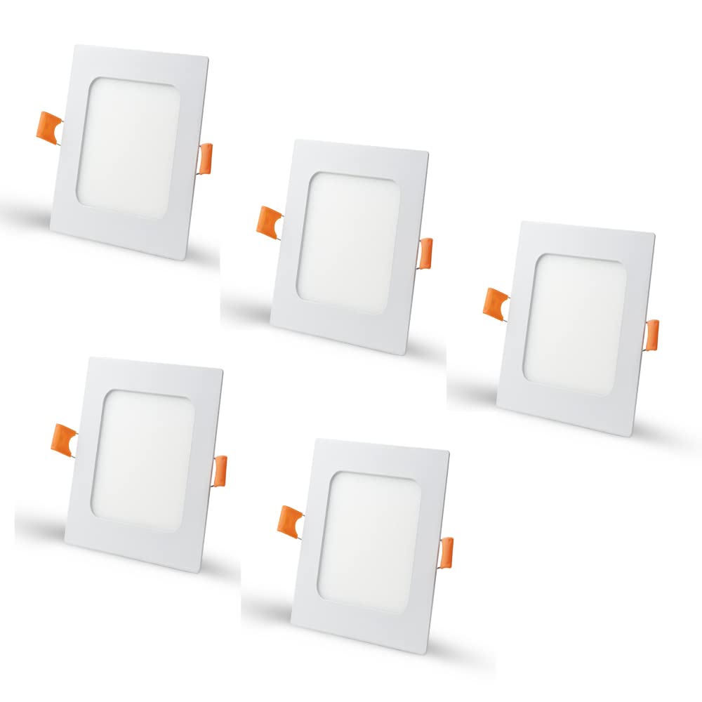 DMT DMAK Multi Traders ™ 15 Watt LED Square Pop/False Ceiling Panel Roof Light - White , Pack of 5.