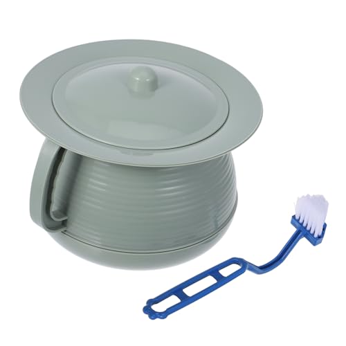 HONITANO Orinal de Plástico con Tapa Hermética Resistente y Portátil Orinal Doméstico para Adultos Embarazadas y Personas Mayores Fácil de Limpiar y Transportar
