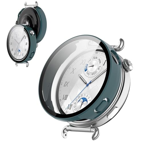 �y�t���J�o�[�ی�zBOOLINN For Huawei Watch GT6/GT6 Pro �J�o�[ 41mm 46mm �Ή� huawei watch gt6 46mm �����^ PC+�K���X�f�� �����ߗ� ���ϋv �h�o�E�h�� �����ȒP �E�����₷�� �ϏՌ�