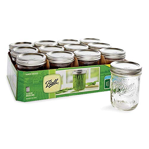 Ball ASINPPOTLMCM3366 Wide Mouth Pint 16-Ounce Glass Mason Jar thumb #3