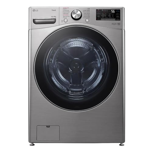 Lava e Seca Lg Smart 18kg Inox Look com Inteligência Artificial Aidd™ Wd18sv2s6b 127v
