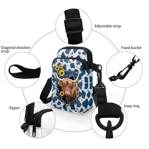 Image of Xpyiqun Small Crossbody Bag Women Phone Purses Sling Shoulder Handbag Cross Body Pouch Wallet Bags