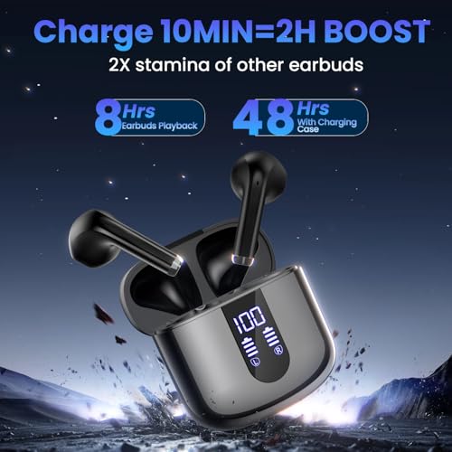 Haqquid Wireless Earbuds Headphones 48H Playback 4 Haqquid Wireless Earbuds