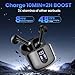 Wireless Earbuds, Bluetooth Headphones with Deep Bass Stereo, 48H Playback Ear Buds with LED Power Display, Lightweight, IPX7, in-Ear Earphones with Mic for iPhone/Android/iPad, Black