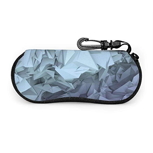 Preisvergleich Produktbild Art Square Premium Unisex Brillenetui Tragbare Reise-Reißverschluss-Sonnenbrillenbox mit Reißverschluss und robustem Karabiner
