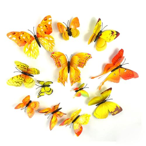 Imanes decorativos románticos mariposas set 12