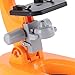 ERYUE High Definition 40X‑1200X Monocular Biological Microscope for Child, LED Light Microscope Kit for Cultivating Handson Ability and Curiosity, Plastic Set with Accessories (Orange)