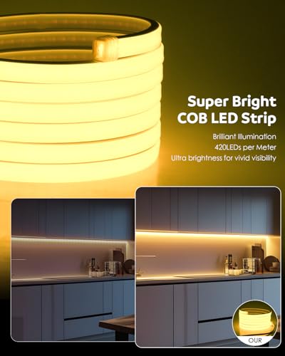 Tira LED RGB 20FT COB Impermeable IP67 Dimmable miniatura 6