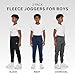 New Balance Boys Fleece Jogger 3 Pack – Kids Soft Cotton Blend Fleece Sweatpants with Pockets, Athletic Fit, Sizes 4-20