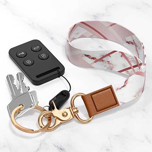 Image of Wrist Lanyard Key Chain, Wristlet Strap Keychain Holder for Women Men Car Keys Wallet Card Phone
