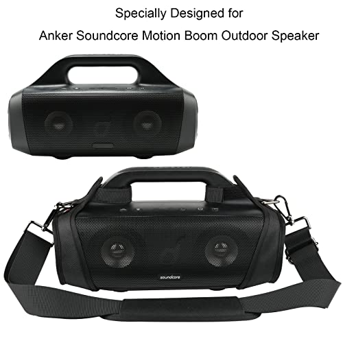 Txesign Travel Carrying Strap Case For Anker Soundcore Motion Boom Outdoor Speaker, Adjustable Shoulder Strap With Two Side Covers Travel Carrying Case Speaker Cover For Anker Soundcore Motion #TOP4