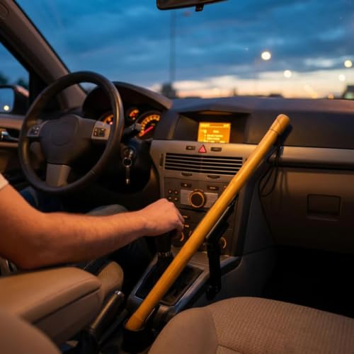 Image of Bamboo Safety Stick 2.2ft - Dog Protection & Self Defence Stick for Walking, Training & Control, Lightweight, Non-Slip Grip & Wrist Strap, Stray Dog Deterrent | Matte Gold