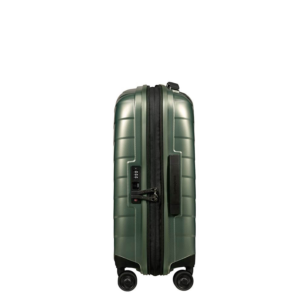 Samsonite Attrix - Spinner S, rozszerzalny bagaz podreczny, 55 cm, 38/44 L, zielony (Basil Green)
