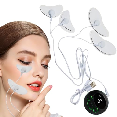 Dispositivo antiarrugas – Masajeador facial | Masajeador de ojos de cuello, dispositivo de levantamiento facial, muscular facial portátil de bajo ruido, herramientas compactas de elevación de la piel