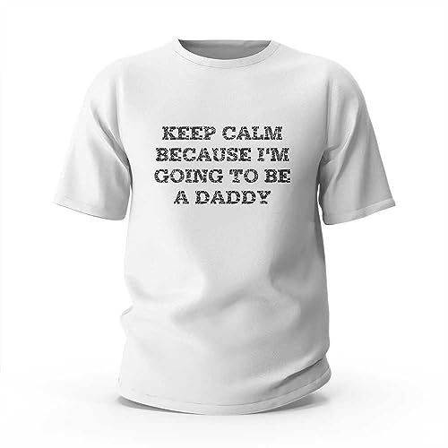 T-shirt Keep Calm Going to Be A Daddy idée cadeau originale pour une baby shower réussie