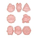 Seguro de usar: sin esquinas ni bordes afilados, manejo seguro y agradable. El borde de la incisión es suave y completo, varios patrones de relieve son claros, es fácil de cortar y la herramienta perfecta para galletas de Navidad finas.