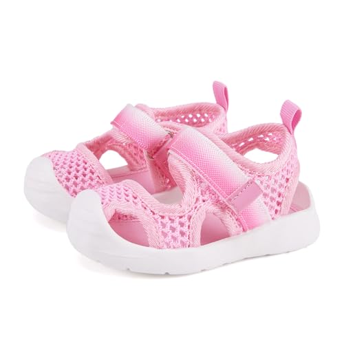 Image of BMCiTYBM Baby Boy Girl Closed Toe Summer Toddler Sandals Lightweight Shoes Infant Non-Slip First Walking Sneakers 6 9 12 18 24 Months 2-3 Years